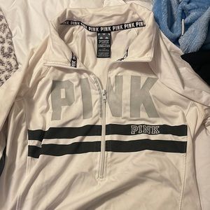 PINK long sleeve half zip